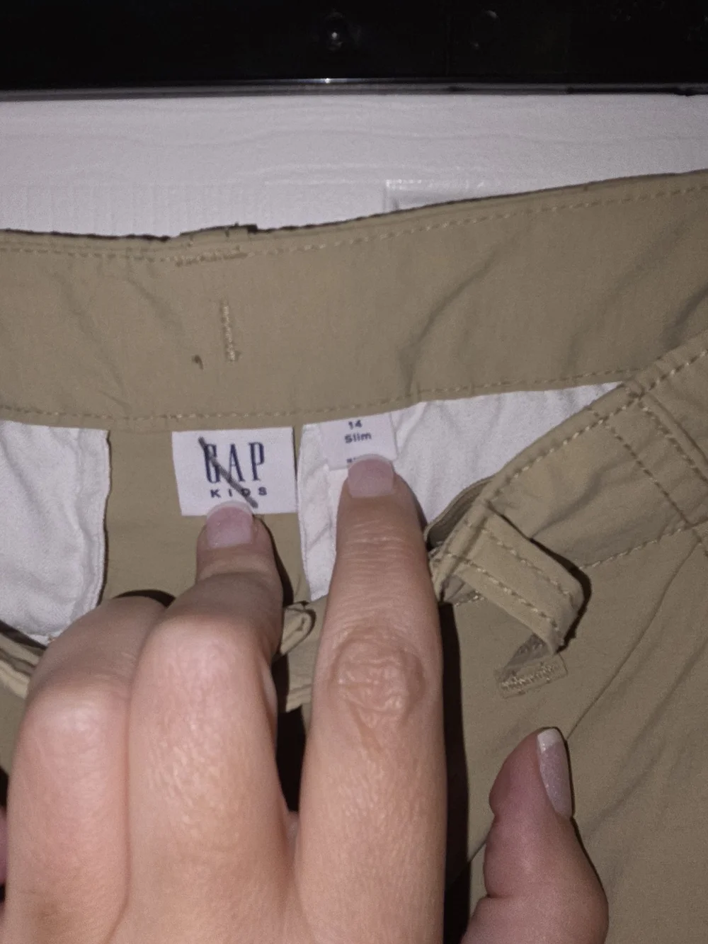 GAP Kids Khaki Boys 14 Slim Casual Shorts